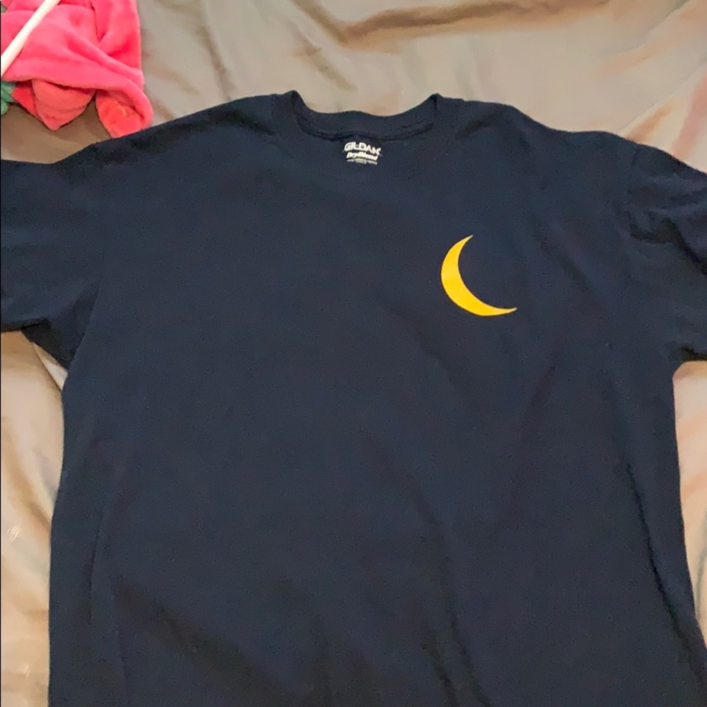 Short sleeve T-shirt with 🌙